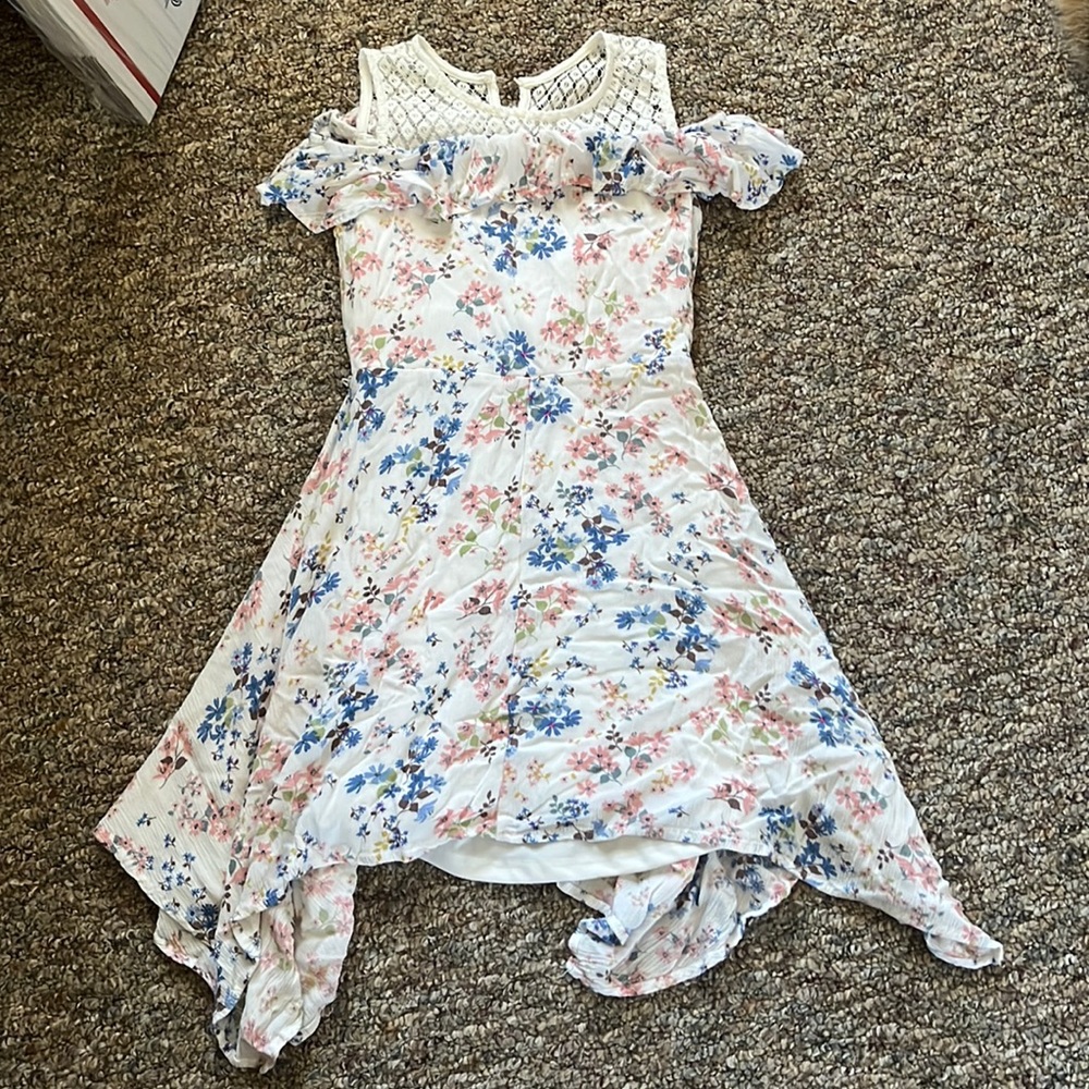 Knitworks floral dress girls 10